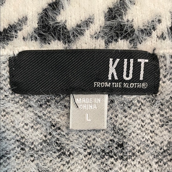 Kut From The Kloth Aaliyah Double Breasted Houndstooth Jacket‎ Large Stretch - Picture 8 of 13